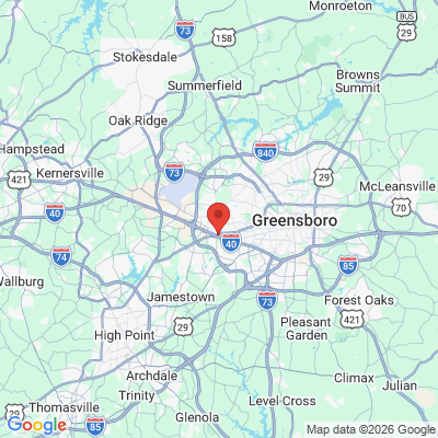 Map to  office in Greensboro, NC