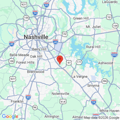 Map to  office in Antioch, TN
