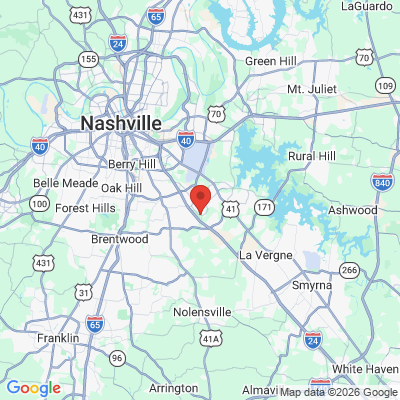 Map to  office in Antioch, TN