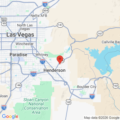 Map to  office in Henderson Family Dental
