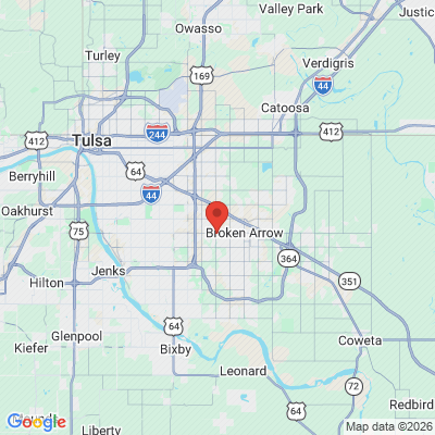 Map to  office in Broken Arrow, OK