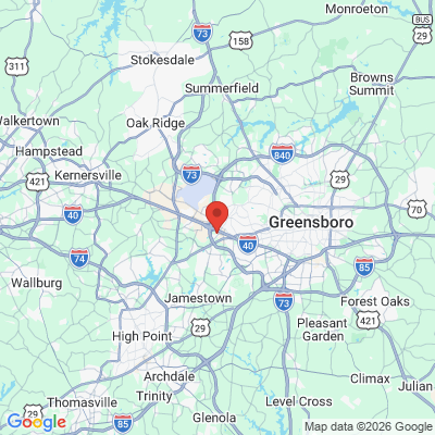 Map to  office in Greensboro, NC