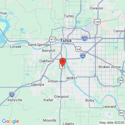 Map to  office in Tulsa, OK