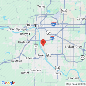 Map to Shortline Dental office in Tulsa, OK