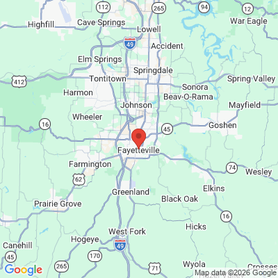 Map to  office in Fayetteville, AR