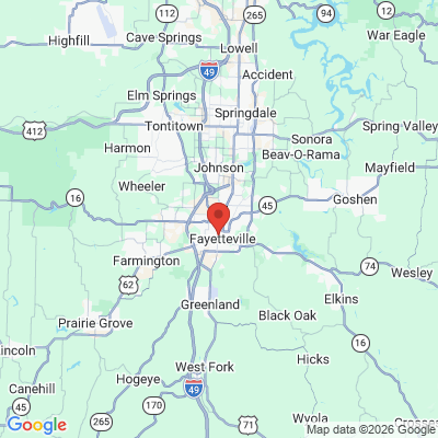Map to  office in Fayetteville, AR