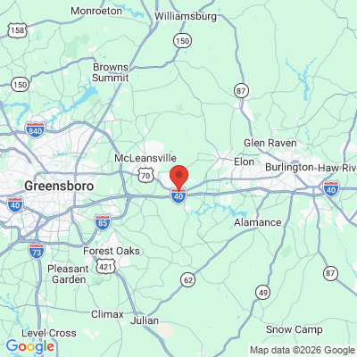 Map to  office in Whitsett, NC