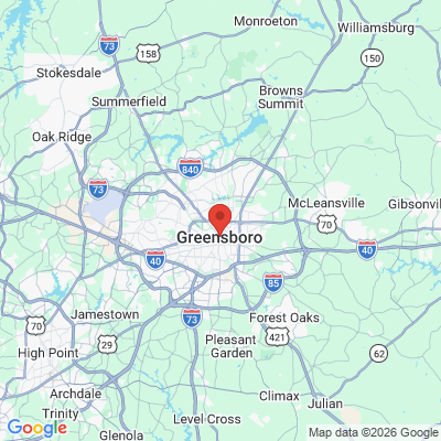 Map to  office in Greensboro, NC