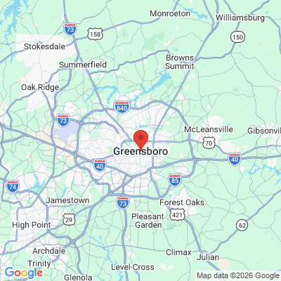 Map to  office in Greensboro, NC