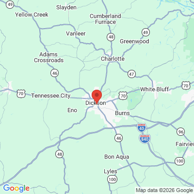 Map to  office in Dickson, TN