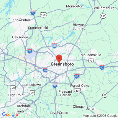 Map to  office in Greensboro, NC