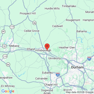 Map to  office in Hillsborough, NC