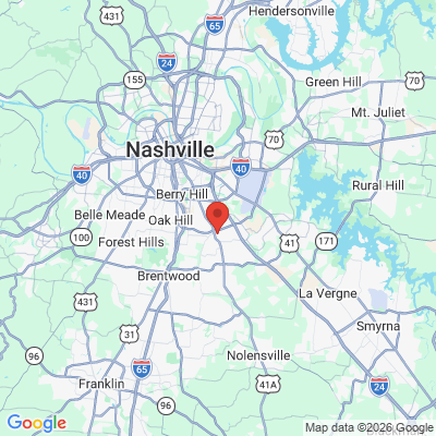 Map to  office in Nashville, TN