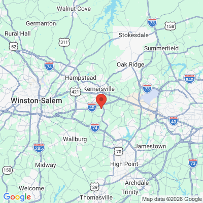 Map to  office in Kernersville, NC