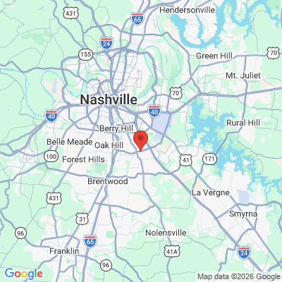 Map to  office in Nashville, TN