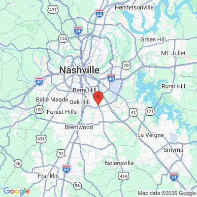 Map to  office in Nashville, TN