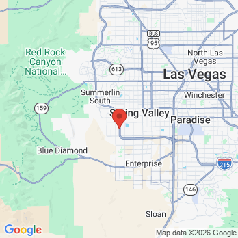 Map to Desert Canyon Dentistry office in Las Vegas, NV