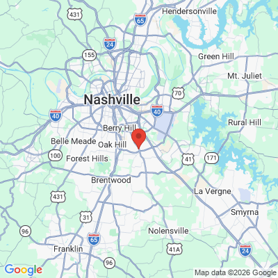 Map to  office in Nashville, TN