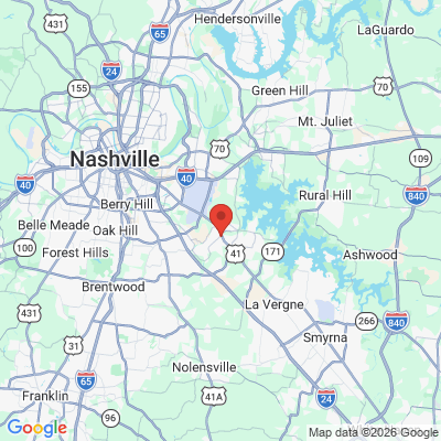 Map to  office in Nashville, TN