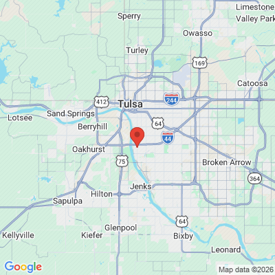 Map to  office in Tulsa, OK