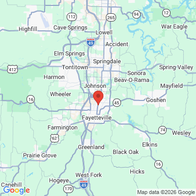 Map to  office in Fayetteville, AR