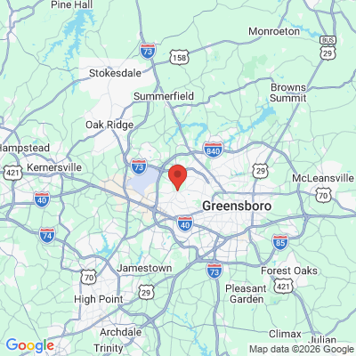 Map to  office in Greensboro, NC