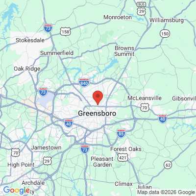 Map to  office in Greensboro, NC