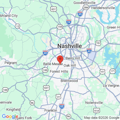 Map to  office in Nashville, TN