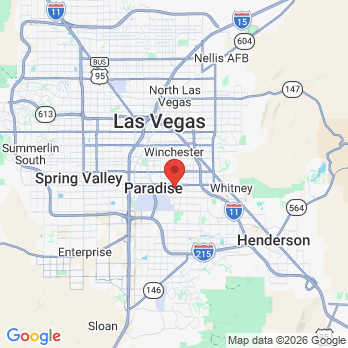 Map to Burnley Dental Group office in Las Vegas, NV