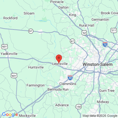 Map to  office in Lewisville, NC