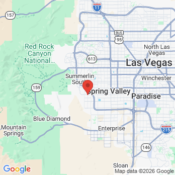 Map to West Valley Dental office in Las Vegas, NV