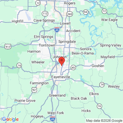 Map to  office in Fayetteville, AR