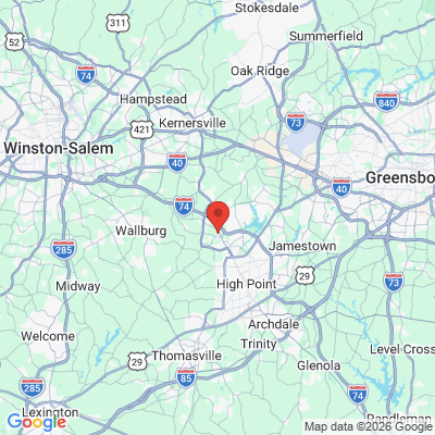 Map to  office in High Point, NC