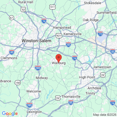 Map to  office in Wallburg, NC