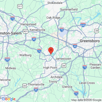 Map to  office in High Point, NC
