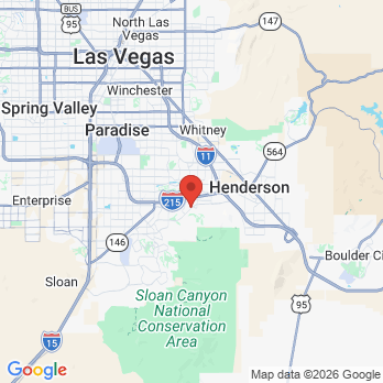 Map to SunRise Dental office in Henderson, NV