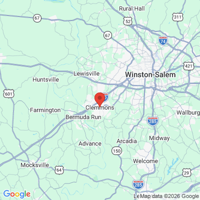Map to  office in Clemmons, NC
