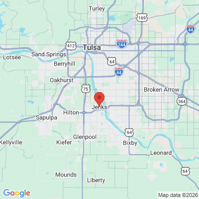 Map to  office in Jenks, OK