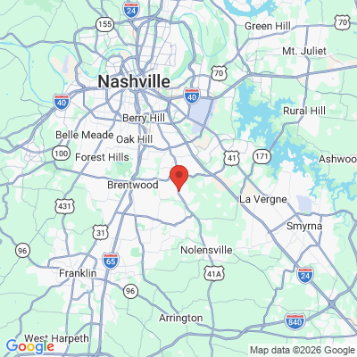 Map to  office in Nashville, TN