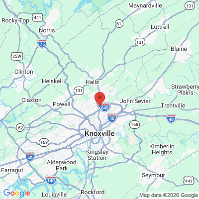 Map to  office in Knoxville, TN