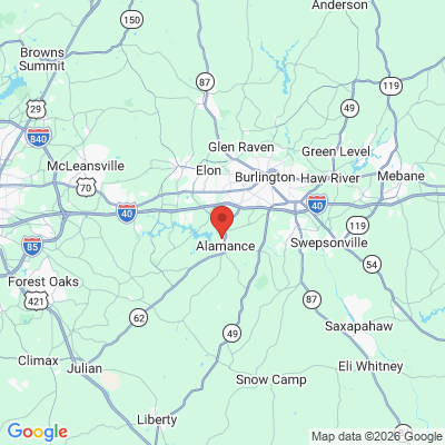 Map to  office in Burlington, NC