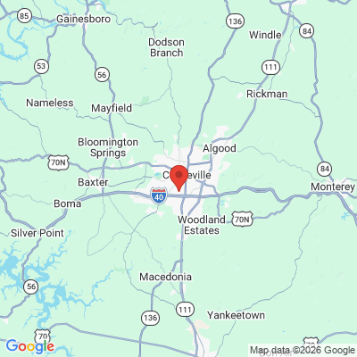 Map to  office in Cookeville, TN