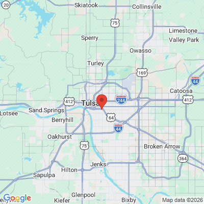 Map to  office in Tulsa, OK