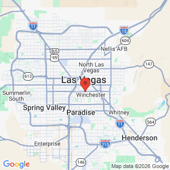 Map to Moore Family Dentistry office in Las Vegas, NV