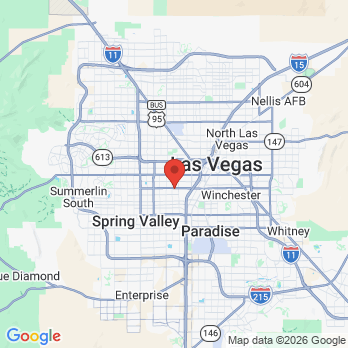 Map to Sahara Dental Center office in Las Vegas, NV