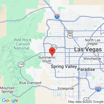 Map to JEFFREY N SUFFOLETTA, DMD office in LAS VEGAS, NV