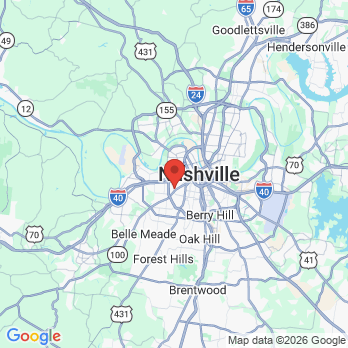 Map to Gorham and Ammarell Westend Dentists office in Nashville, TN