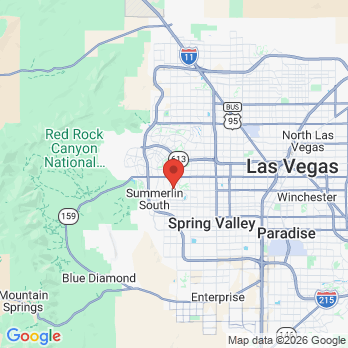 Map to Bruce E. Crowley, DDS office in Las Vegas, NV
