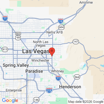 Map to Radiant Smiles office in Las Vegas, NV