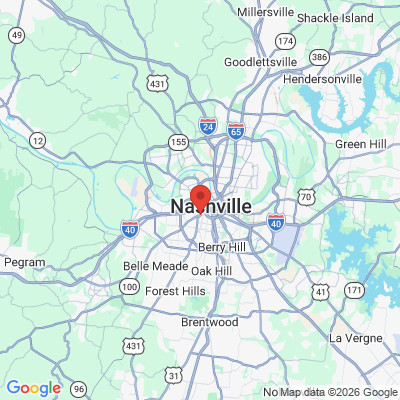Map to  office in Nashville, TN